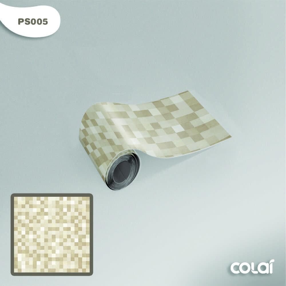 Faixa Adesiva Cozinha Banheiro Pastilhas Vermelho 1M