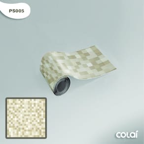 Faixa Adesiva Cozinha Banheiro Pastilhas Vermelho 1M