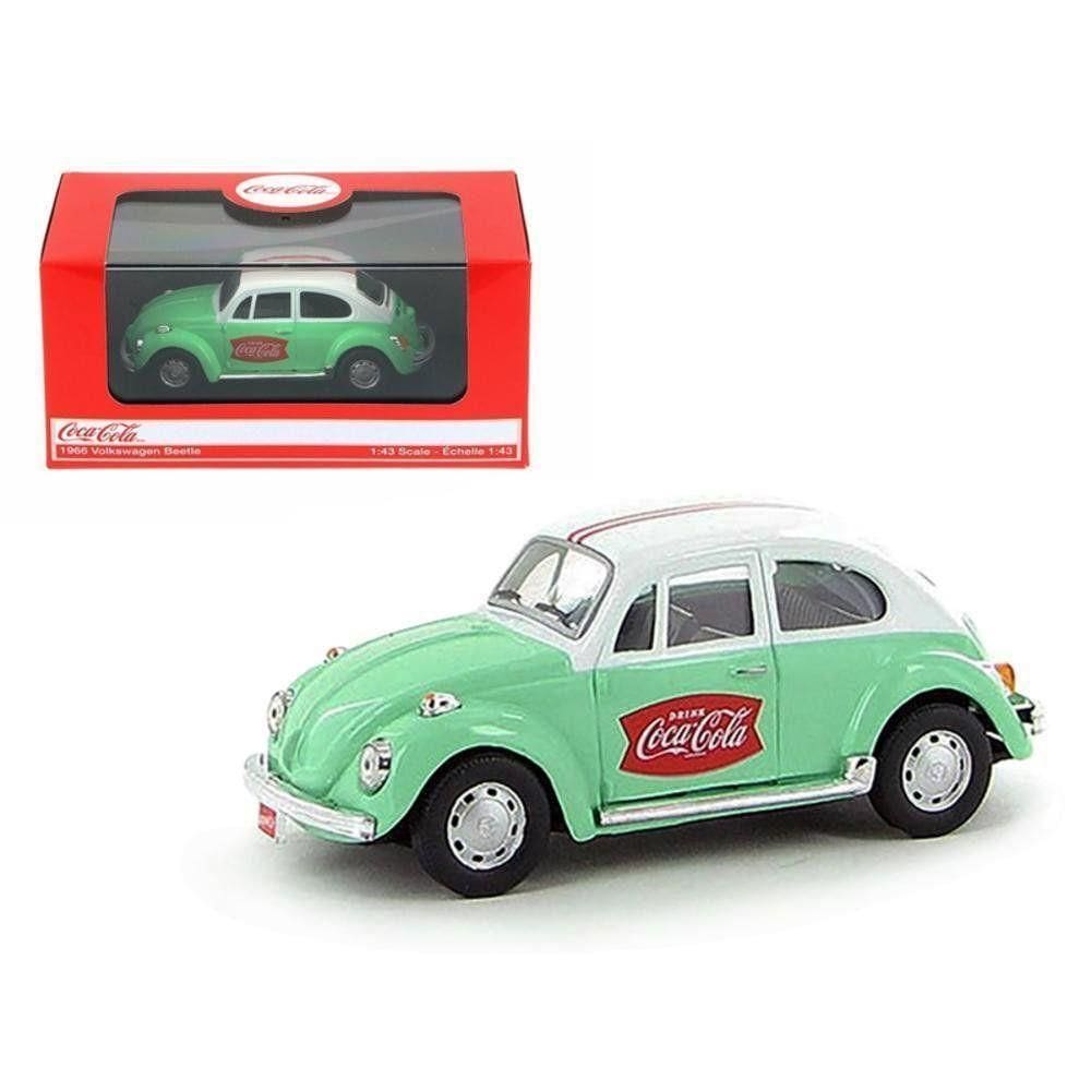 Motor City Classics 1:43 Vw Beetle 1966 Verde - Coca-cola