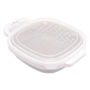 Ralador 3 em 1 Inox com Pote Coletor de Alimentos e Tampa
