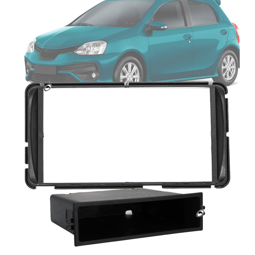 Moldura Painel 1 e 2 Din Etios