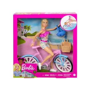Boneca Barbie Passeio de Bicicleta com Acessórios - Mattel HBY28