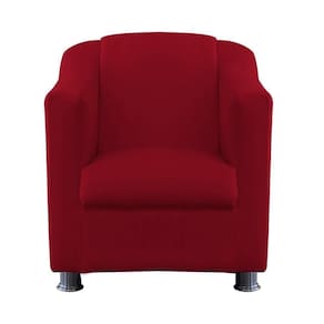 Mini Sofá Poltrona Infantil Tilinha Suede Vermelho - Majú Interiores