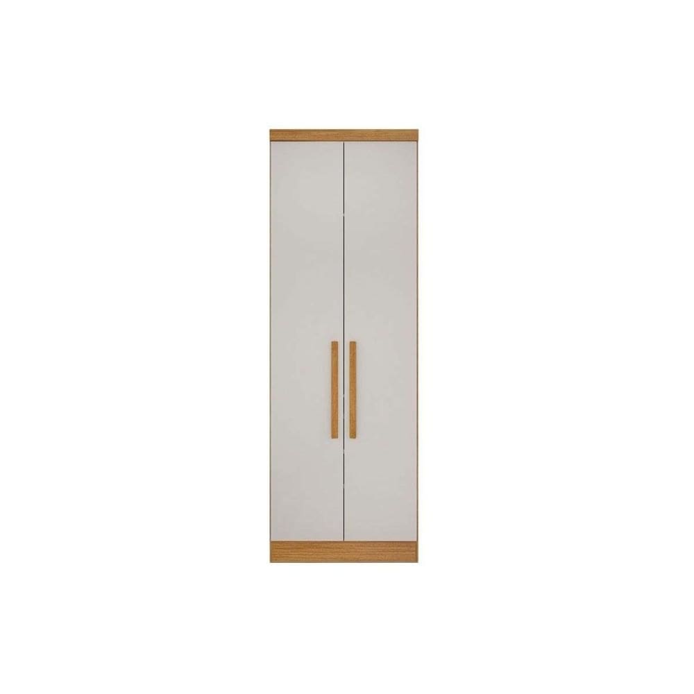 Módulo de Quarto Casal Guarda Roupa c/ 2 Portas e 3 Gavetas Rizon/Linea Cumaru/Fendi - Novo Horizonte