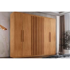 Guarda Roupa 6 Portas e 2 Gavetas Cairo Naturale - Rufato
