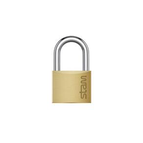 Cadeado Latão Maciço Stam 30mm - Caixa com 10 Unidades