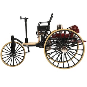 Triciclo de decoração modelo TOYANDONA Vintage Car Black 17cm