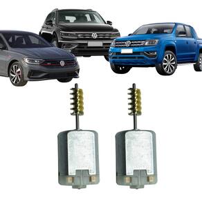Par Motor Fechadura Trava Elétrica Amarok Jetta Tiguan - UN / 2 [F103]