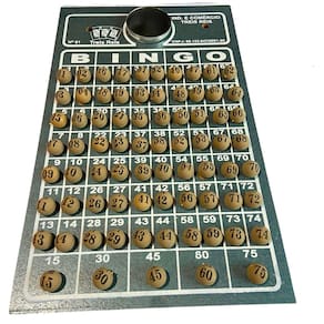 Tabuleiro E Bolinhas Numeradas 1 A 75 Plásticas 16 MM Para Jogo De Bingo N°1