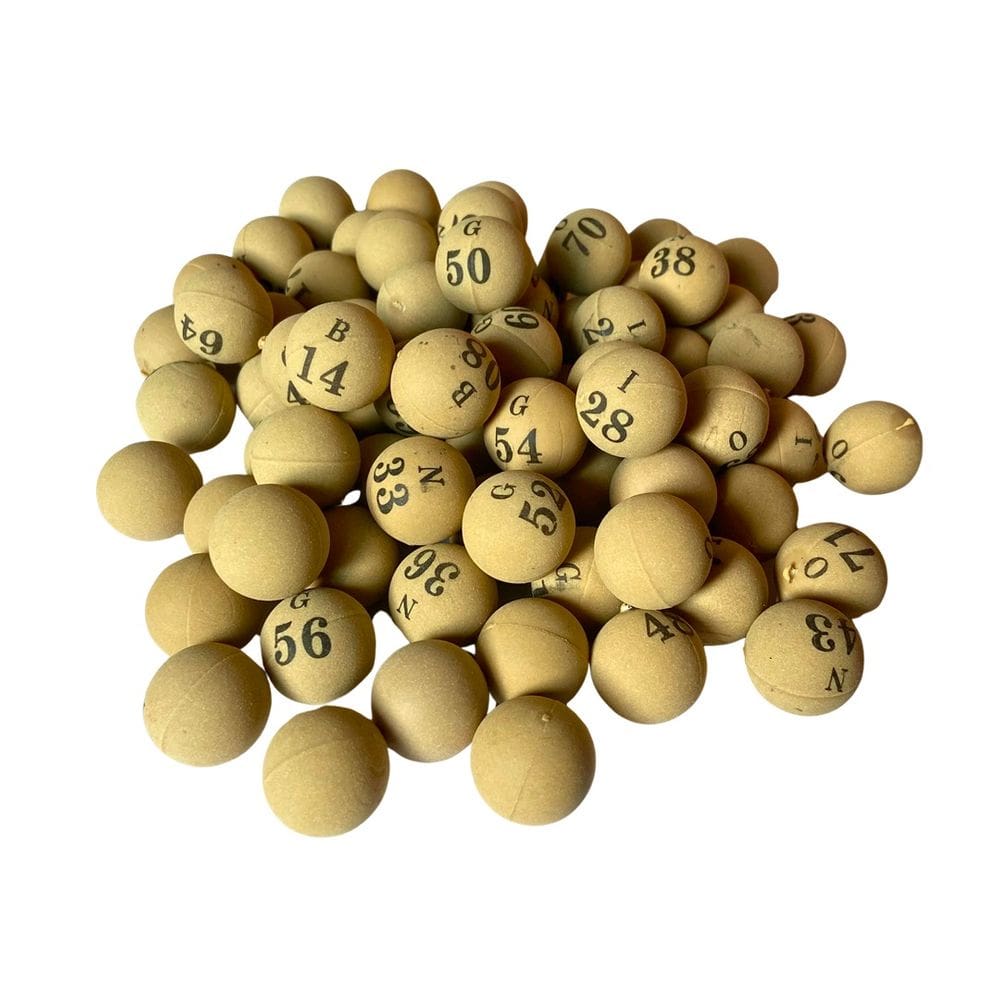 Bolinhas Numeradas 1 A 75 Plásticas 21 MM Para Jogo De Bingo N°2 E 3