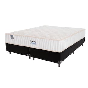 Cama Box Preto e Colchão King Miami Molas Ensacadas Sealy