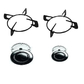 Kit Grelha + Queimador Para Fogão Cooktop Fischer - 2 Bocas