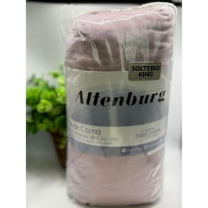 Jogo De Cama Simples 2Pc Malha 100% Algodao - Rose Natural Altenburg