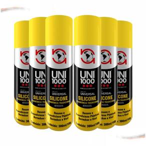 Kit 6 Silicone Spray Lubrifica Alta Performance Carro Novo [F103]