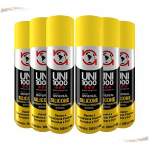 Kit 6 Silicone Spray Lubrificante Alta Proteção Carro Novo [F103]
