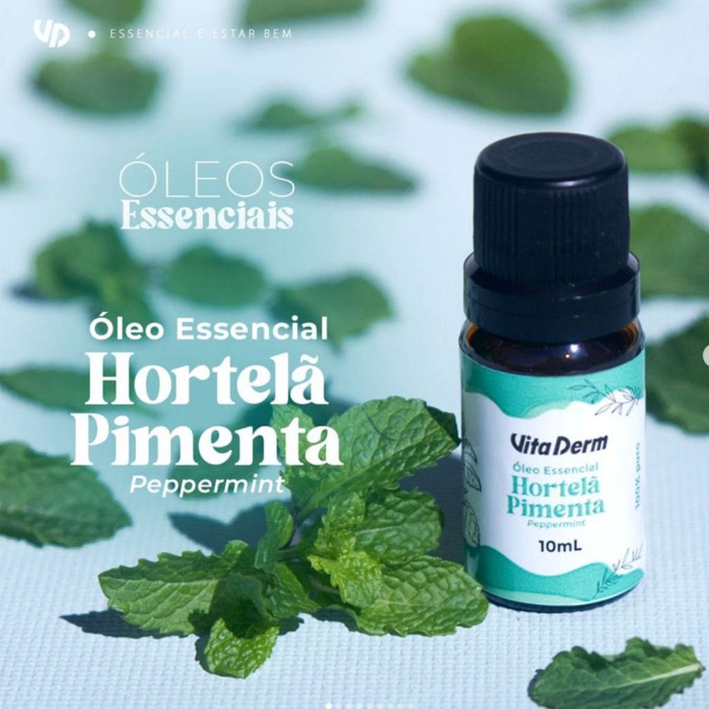 Óleo Essencial Hortelã Pimenta 10ml Vita Derm