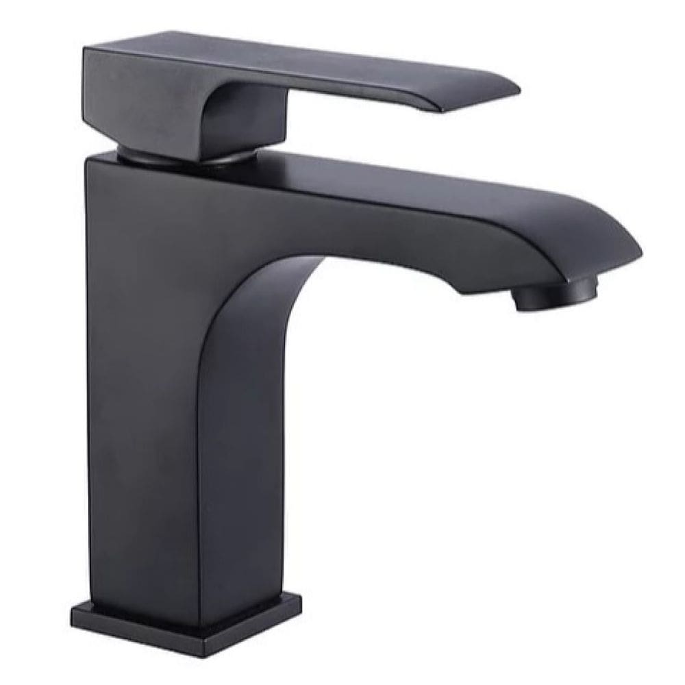 Monocomando Bica Baixa Lavatorio Lavabo Dg 1185 Preto Fosco
