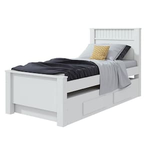Cama Solteiro Athenas Com Auxiliar Branco Brilho - Lopas