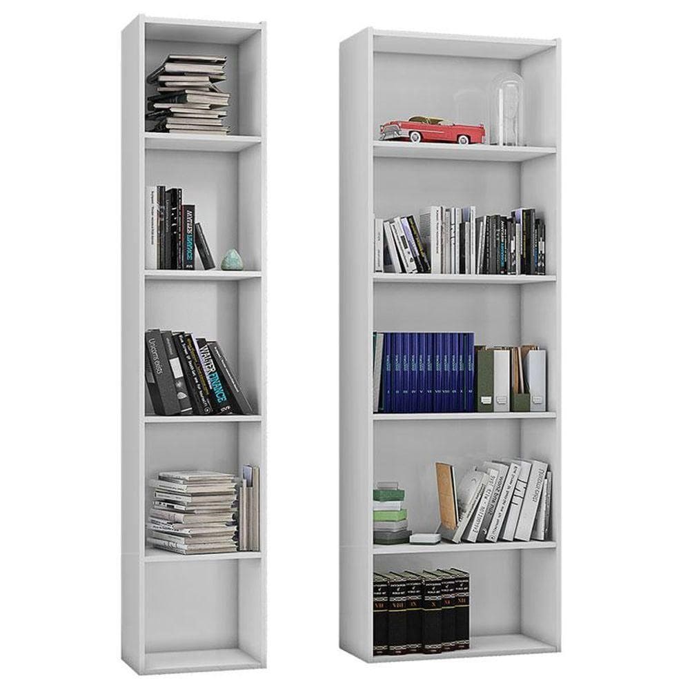 Estante Para Livros Janaina E Luiza Branco Brilho - Ajl