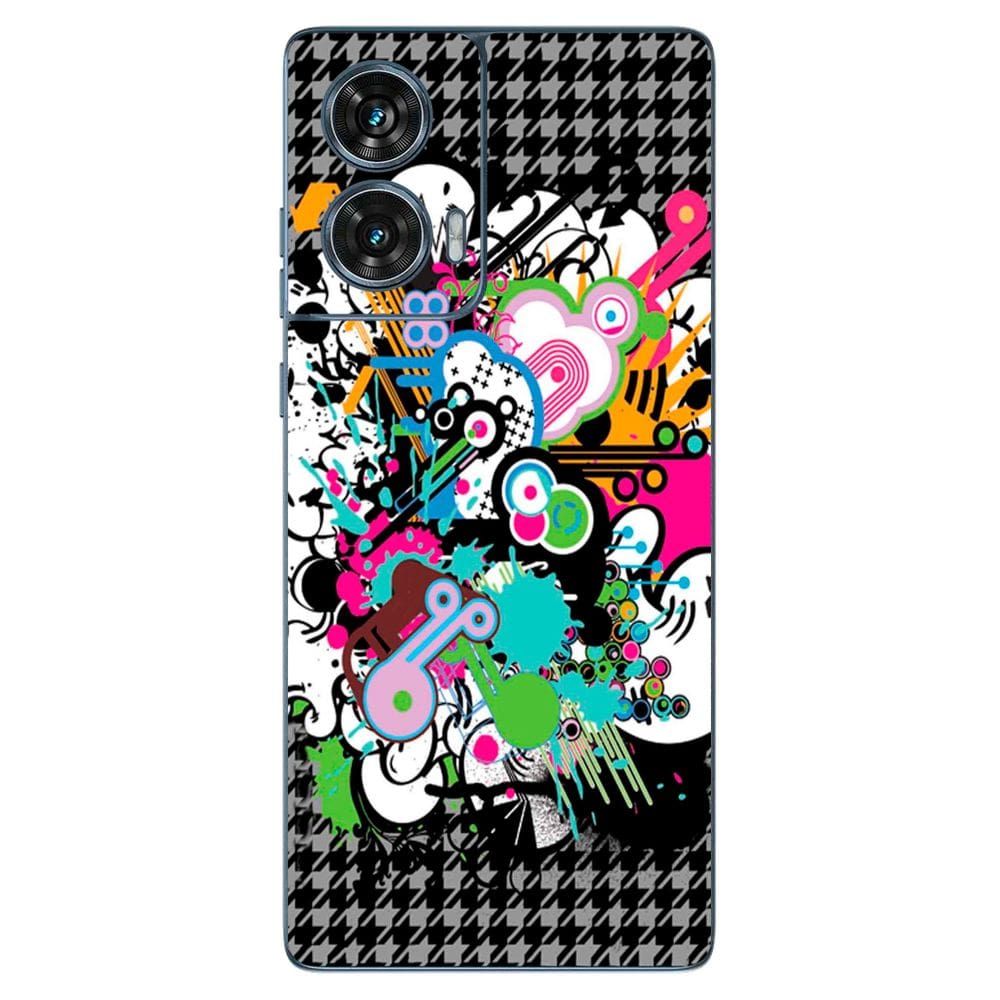 Capa Adesivo Skin022 Verso Para Motorola Edge 50 Fusion