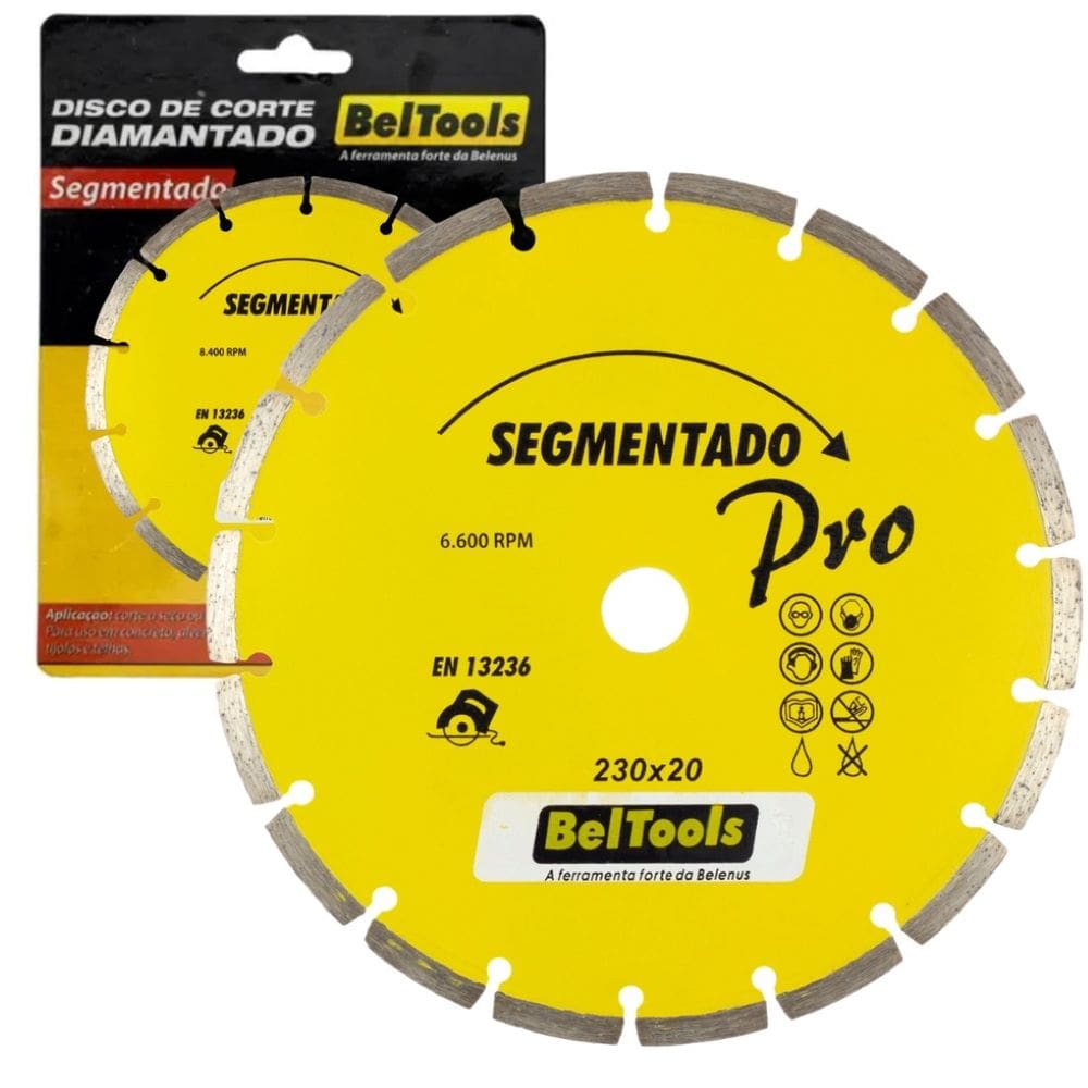 Disco de Corte Diamantado Segmentado 230x20 Beltools