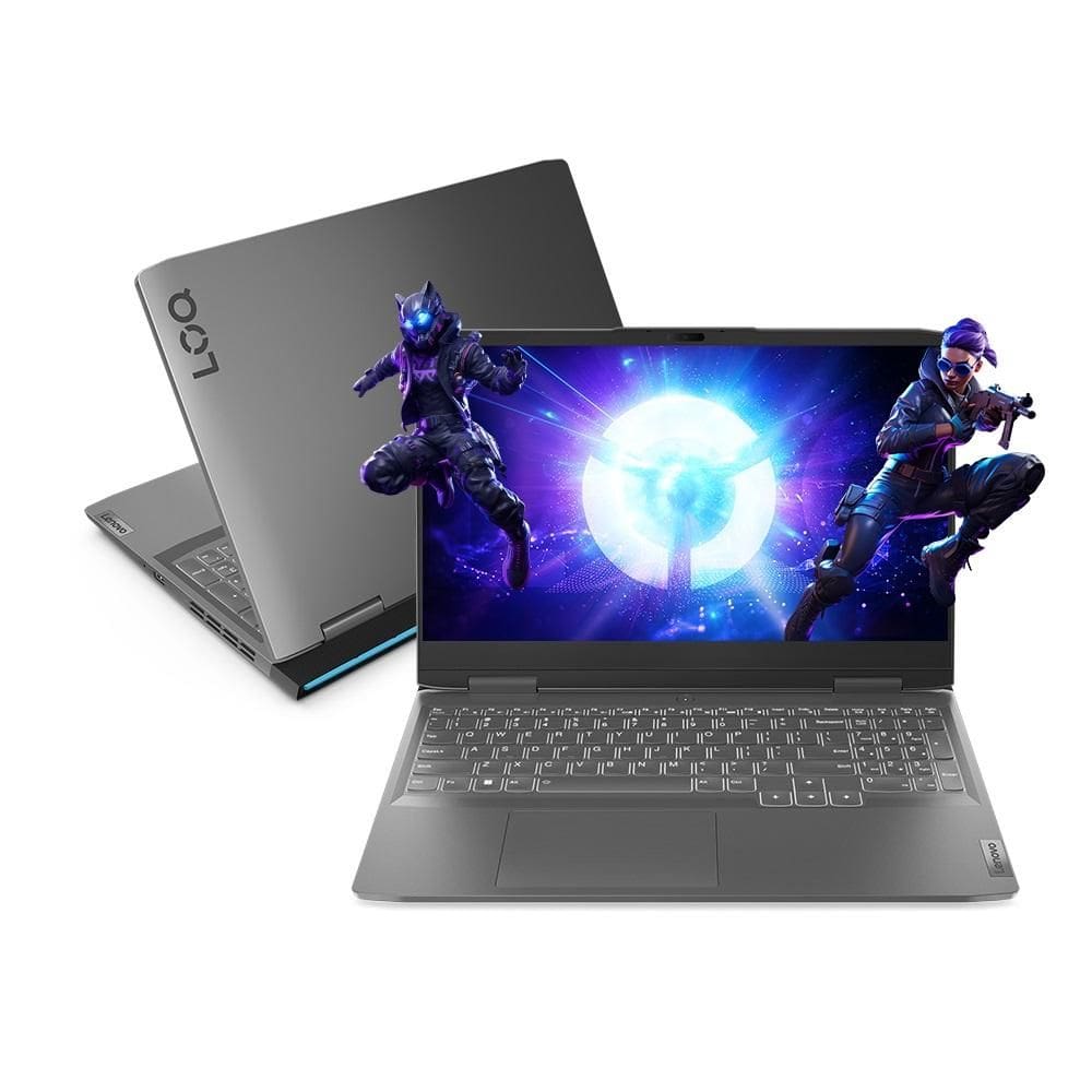 Notebook 15.6" Gamer Loq i5-12450H, Memória 16GB, SSD 512GB, NVIDIA® GeForce® RTX 2050 4GB GDDR6, Windows 11 , 83UE0001BR, LENOVO