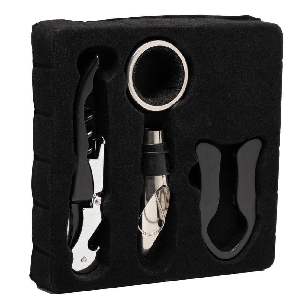 Conjunto 4 Peças de Aço Inox para Vinho