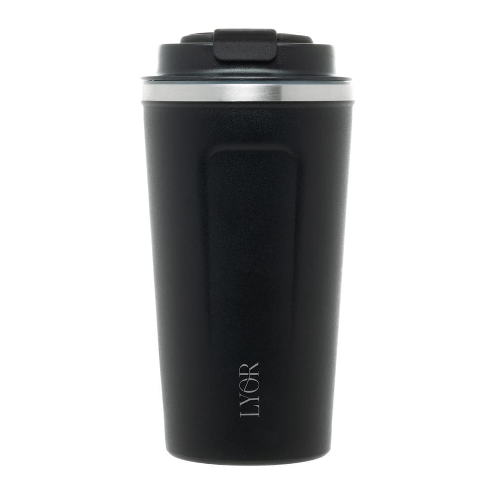 Copo Térmico Parede Dupla com Termômetro Motion Preto 500ml