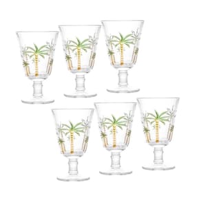 Conjunto 6 Taças de Cristal Palm Hand Paiting 240ml
