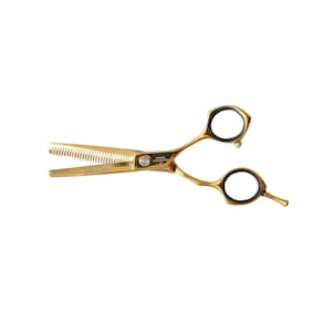 Tesoura Profissional Desfiadeira 5.5 Polegadas Dourado