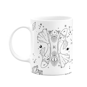 Caneca dos Signos - Signo de Peixes - 325ml branca