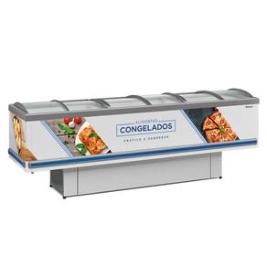 Expositor Ilha de Congelados Dupla Ação GESV-290C BR Gelopar 819 Litros