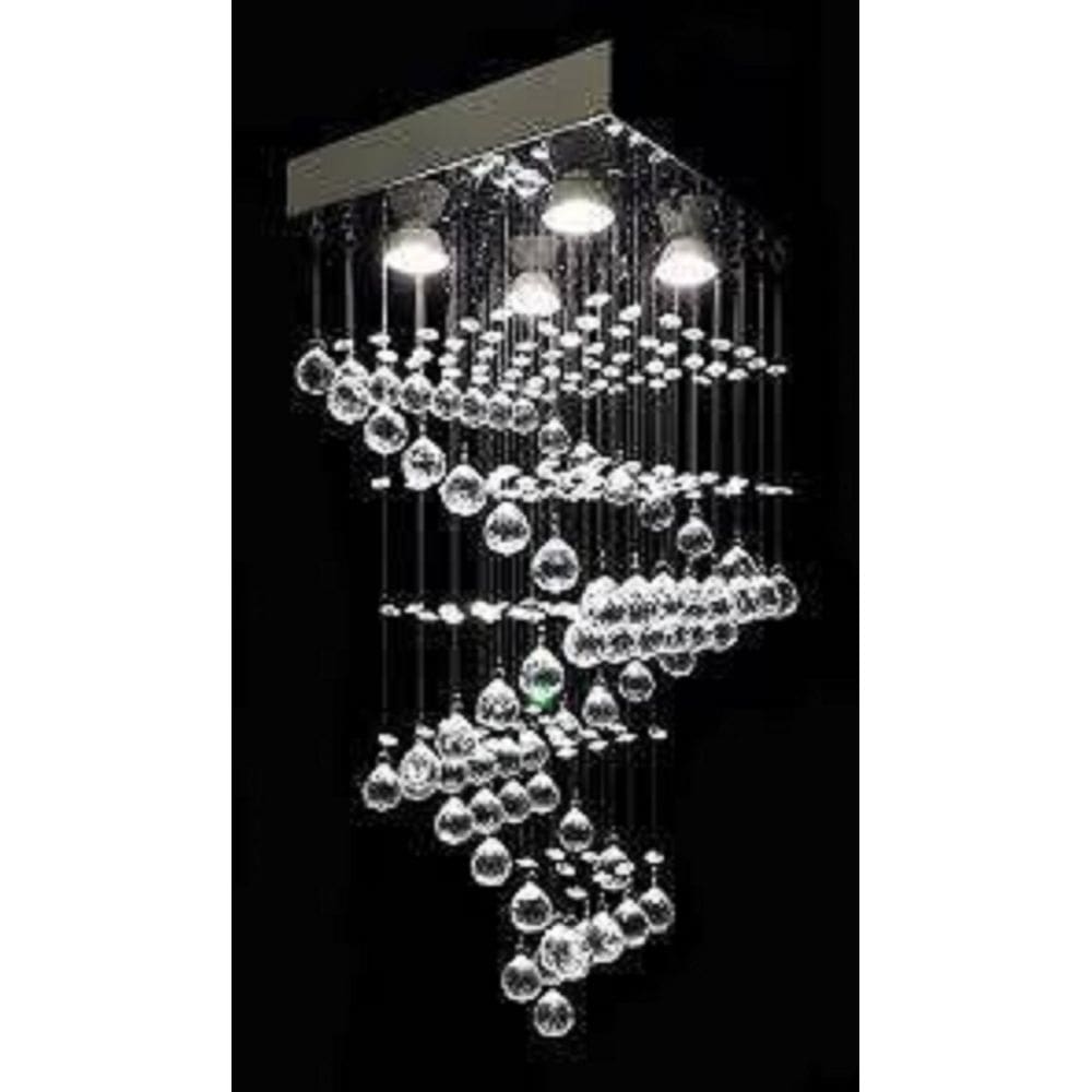 Lustre para sala, corredor, quarto, sala de jantar em Cristal K9 Base 38x38
