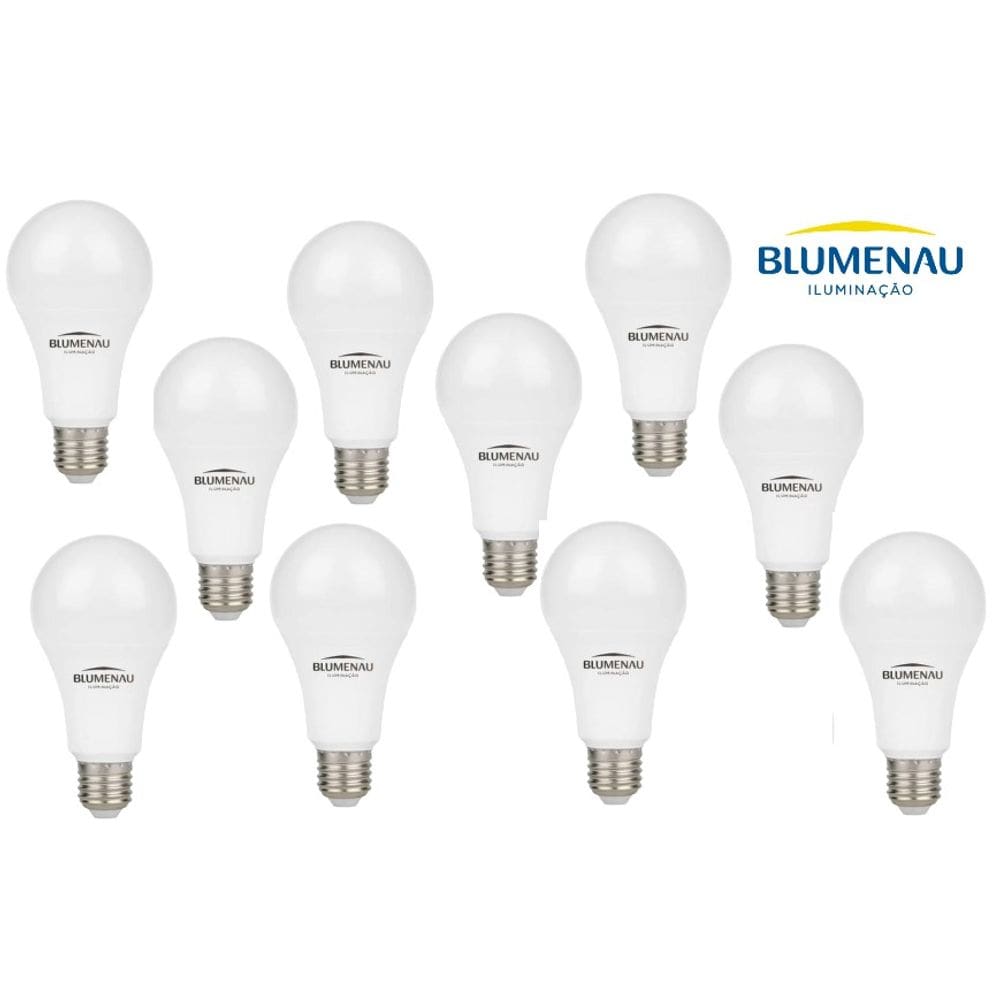 Kit 50 Lampadas Led 9W 6.500k E27 Bivolt Blumenu