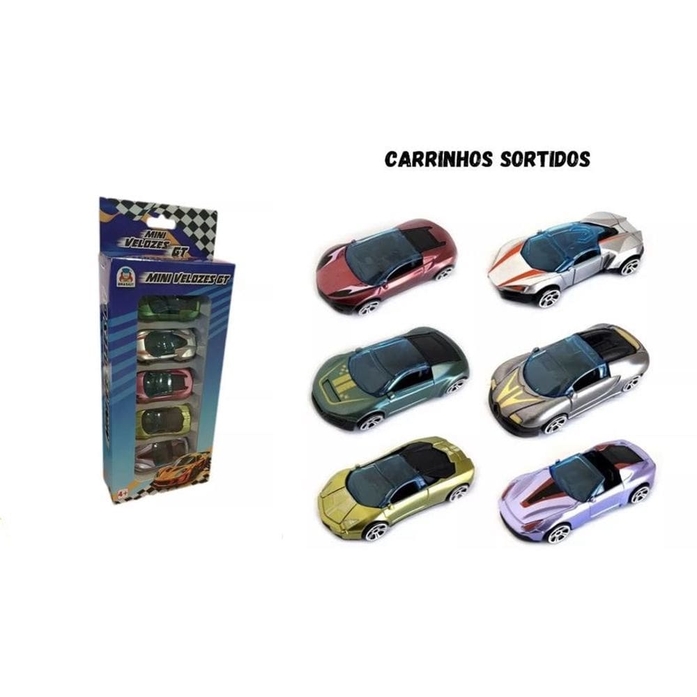 Carrinhos Pequenos Mini Velozes - Braskit