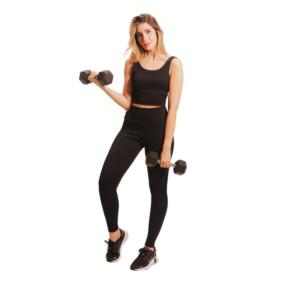 Conjunto Fitness Feminino Labrun Top e Calça Academia
