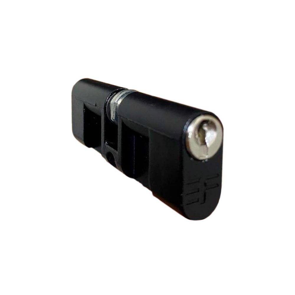 Cilindro Miolo Para Fechadura 3f Reposição Longo 74mm Preto