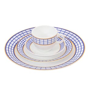 Aparelho Jantar Plain Grid Vd 16 Pecas