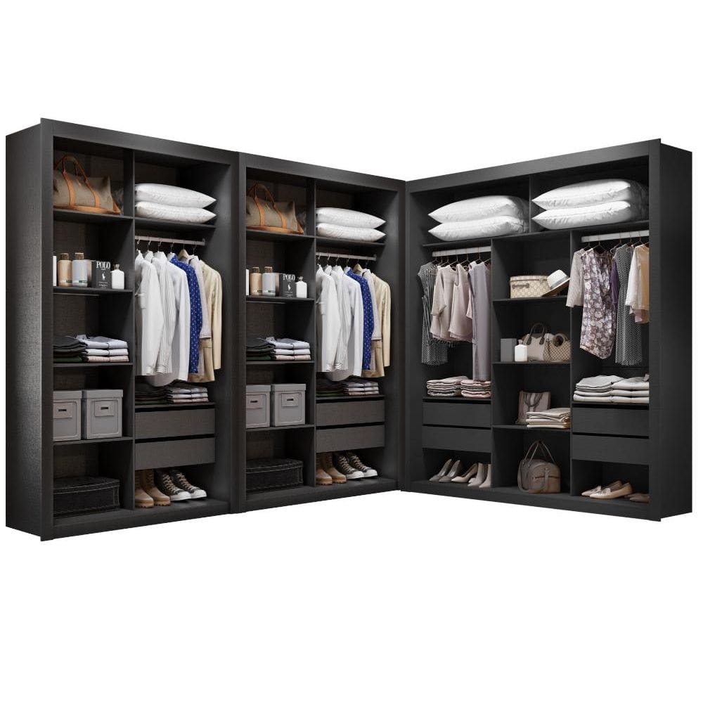 Closet Modulado 8 gavetas 15 Prateleiras Amoudi Móveis