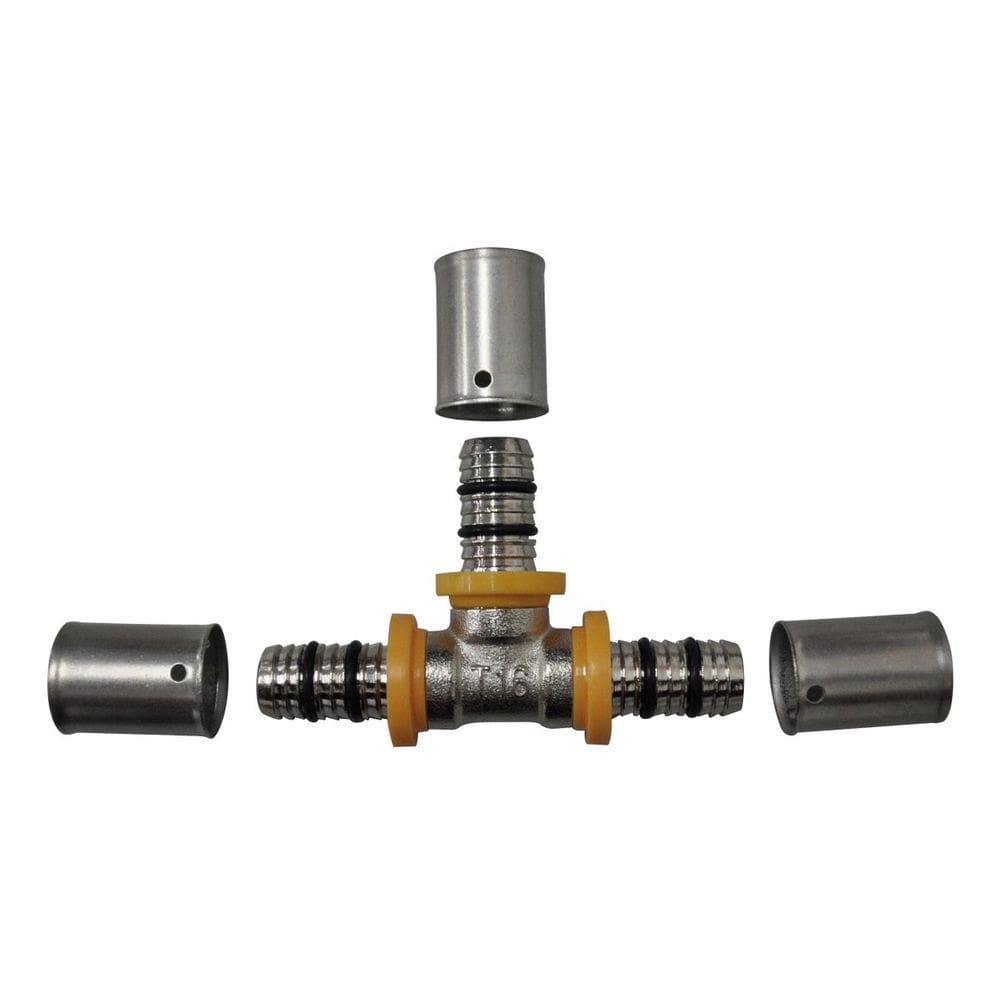 Te Tee p/ Gás Encanado 16mm RM 1/2`` Pex Multicamadas Astra