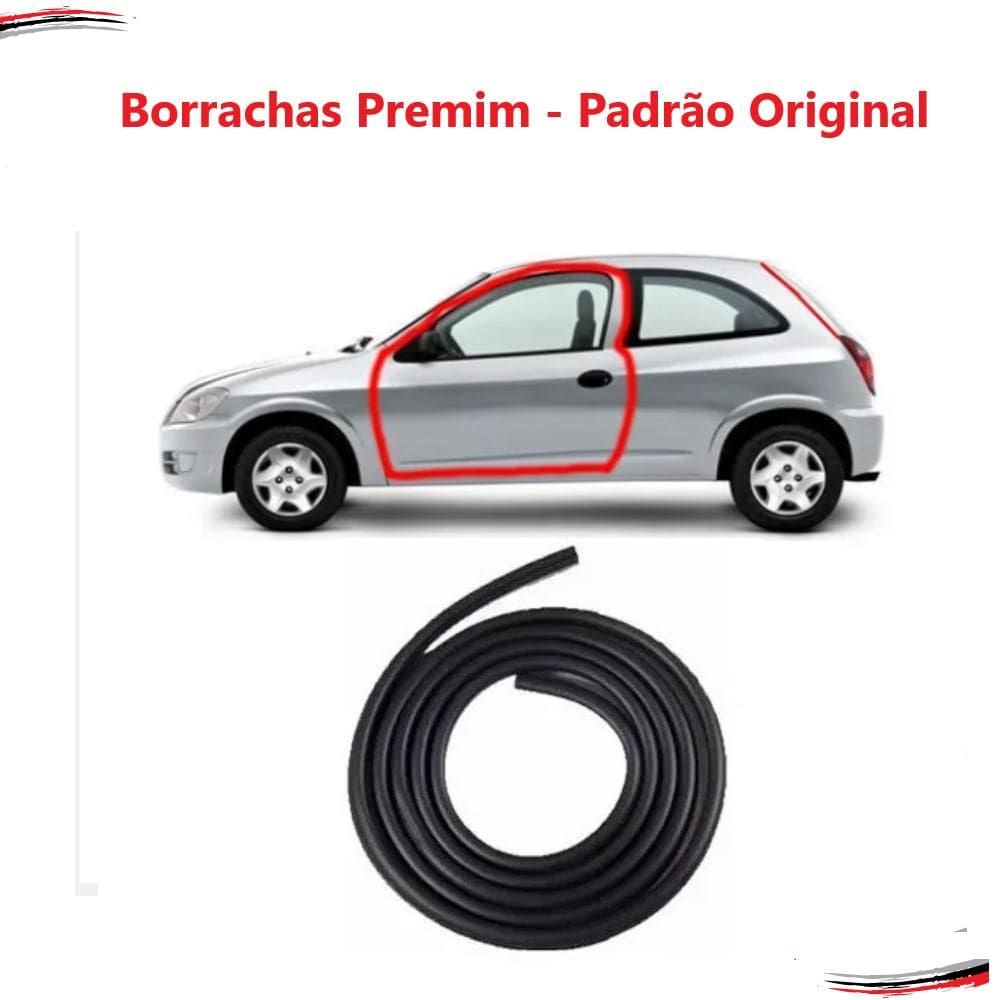 Borracha Porta Aba Larga Corsa Celta Prisma Todos Premium 4m [F103]