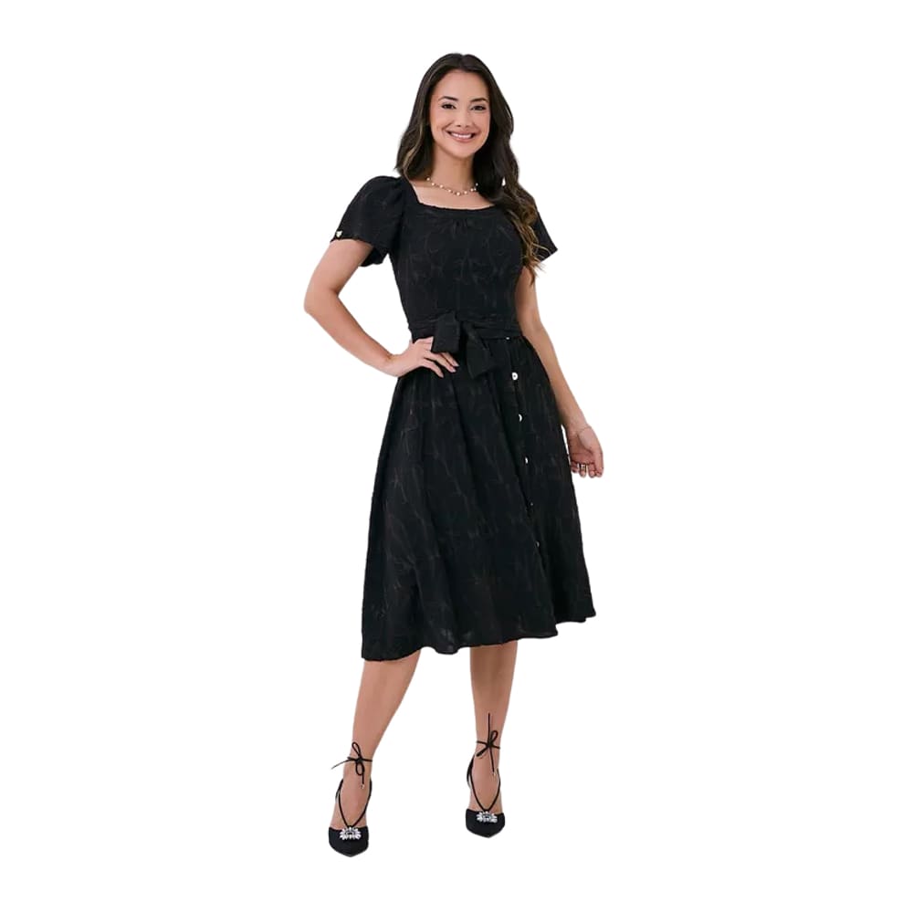 Vestido Tatá Martello Vania Preto 3301
