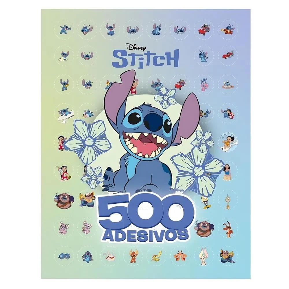 Livro de Atividades Com 500 Adesivos do Stitch - Culturama