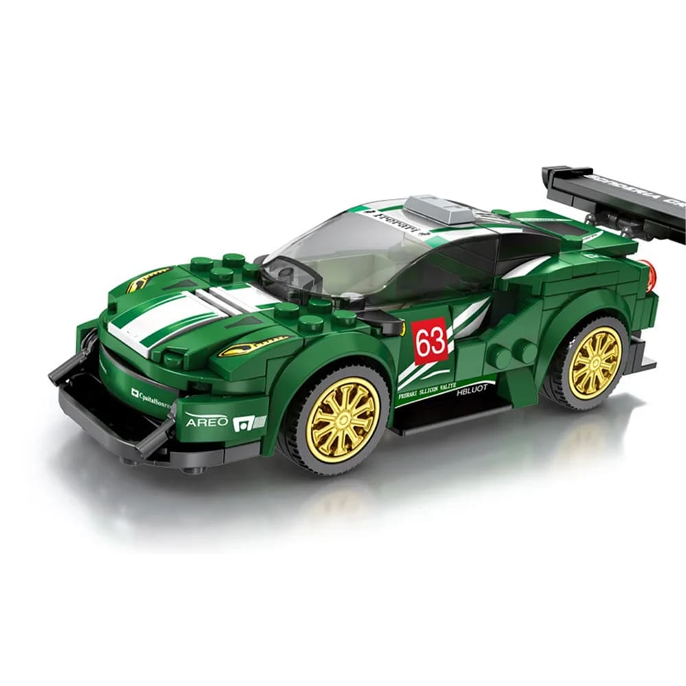 Carro de Corrida Bloco De Montar Green 192 pçs Brinquedo