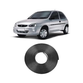 Borracha Protetora Borda Porta Preta Corsa 2 Portas 5m Mini [F103]