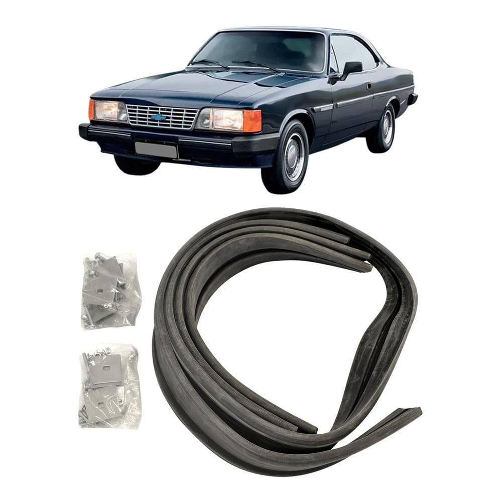 Par De Borrachões Do Para-choque Opala 1982 Até 1985 [F103]