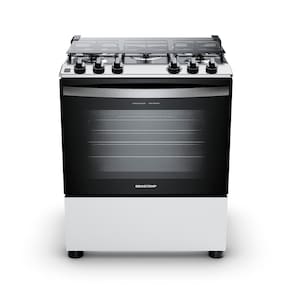 Fogão Brastemp 5 Bocas Com Botões Removíveis e Exclusivo Aro Protetor Branco BFS5NDB - Bivolt