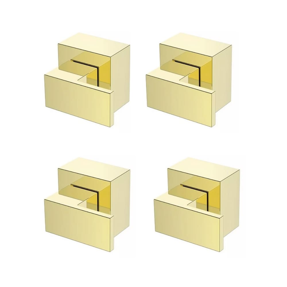 Kit 4 Acabamentos Gold Dourado P/registro Base Deca 3/4-1/2