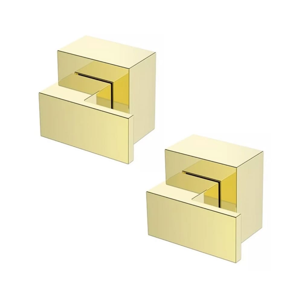 Kit 2 Acabamentos Gold Dourado P/registro Base Deca 3/4-1/2
