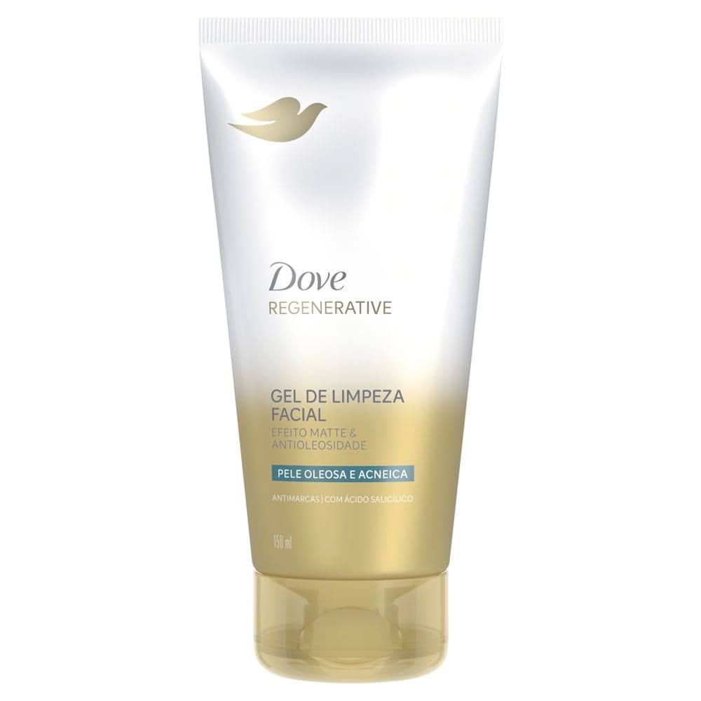 Gel de Limpeza Facial Dove Regenerative Efeito Matte e Antioleosidade Pele Oleosa e Acneica 150ml